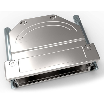 TE Connectivity Die Cast Zinc Angled D Sub Backshell, 50, 78 Way