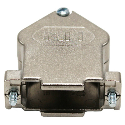 MH Connectors MHDU45 Series Zinc Angled D Sub Backshell, 15 Way, Strain Relief