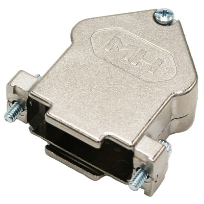 MH Connectors MHDU45 Series Zinc Angled D Sub Backshell, 15 Way, Strain Relief
