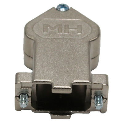 MH Connectors MHDU45 Series Zinc Angled D Sub Backshell, 9 Way, Strain Relief