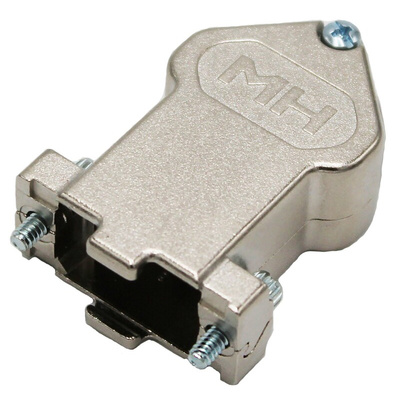 MH Connectors MHDU45 Series Zinc Angled D Sub Backshell, 9 Way, Strain Relief
