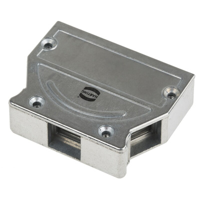 HARTING D-Sub, InduCom Series Metal Angled, Straight D Sub Backshell, 25 Way