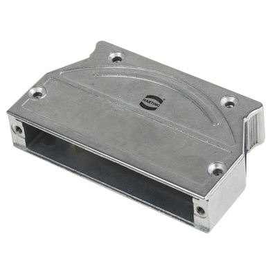 Harting D-Sub, InduCom Series Metal Angled, Straight D Sub Backshell, 37 Way