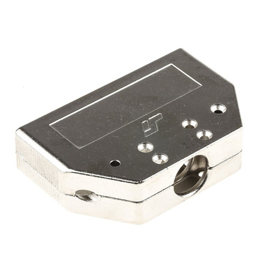 Amphenol FCI 8655MH Series Die Cast Zinc D-sub Connector Backshell, 50 Way, Strain Relief