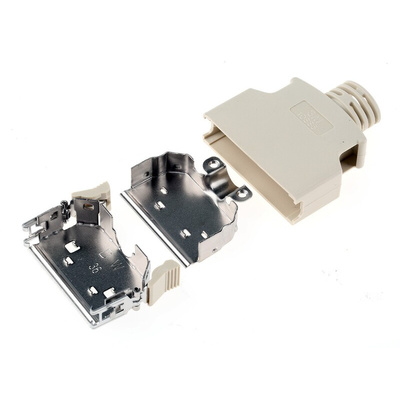 3M 103 Series ABS D Sub Backshell, 36 Way, Strain Relief
