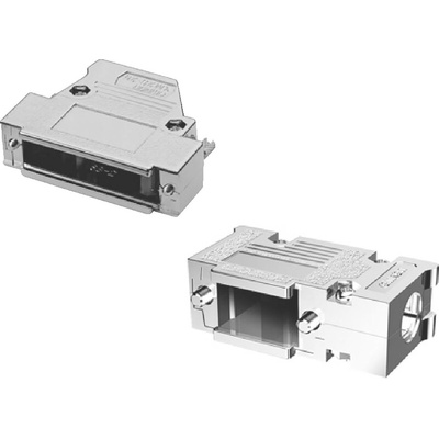 Omron XM2S Series Right Angle D Sub Backshell, 25 Way, Strain Relief