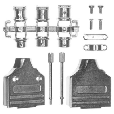 Norcomp 952 Series Zinc D Sub Backshell, 15 Way, Strain Relief