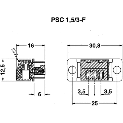 Phoenix Contact SCT-D-SUB9-KG Series Zinc D Sub Backshell, 3 Way