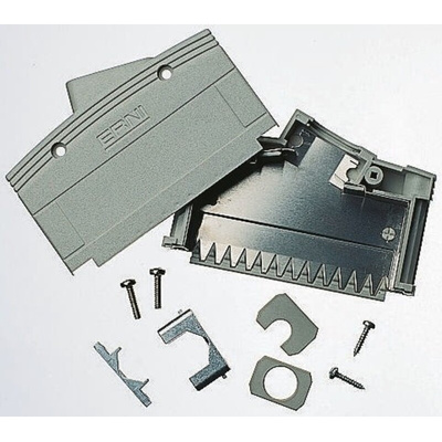ERNI KSG 200 Series PC Angled D Sub Backshell, 15 Way