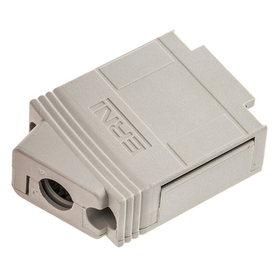 ERNI KSG 200 Series PC Right Angle D Sub Backshell, 9 Way