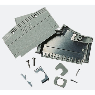 ERNI KSG 200 Series PC Angled D Sub Backshell, 37 Way