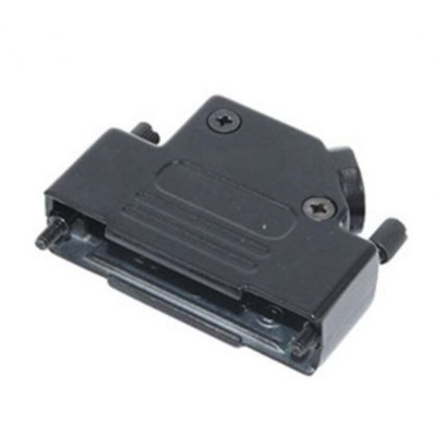 MH Connectors MHD45ZK-BK Series Zinc Angled D Sub Backshell, 25 Way, Strain Relief