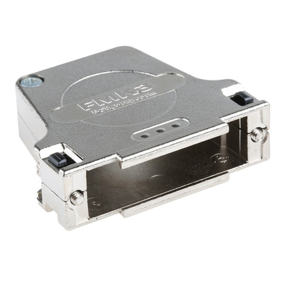 FCT from Molex FMK Series Die Cast Zinc Angled D Sub Backshell, 25 Way, Strain Relief