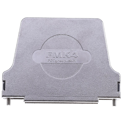 FCT from Molex FMK Series Die Cast Zinc Angled D Sub Backshell, 37 Way, Strain Relief