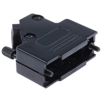 MH Connectors MHD45PPK Series ABS Angled D Sub Backshell, 15 Way, Strain Relief
