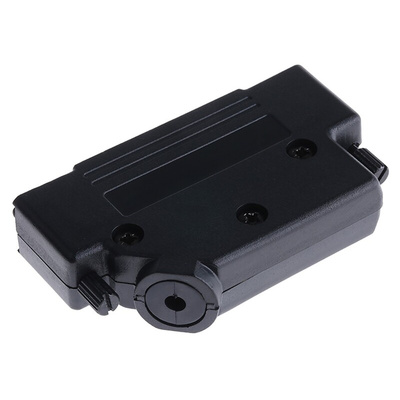 MH Connectors MHD45PPK Series ABS Angled D Sub Backshell, 37 Way, Strain Relief