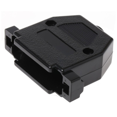MH Connectors MHCCOV Series ABS D Sub Backshell, 25 Way, Strain Relief