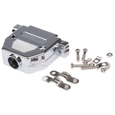 MH Connectors MHCCOV-MP Series ABS D Sub Backshell, 25 Way, Strain Relief