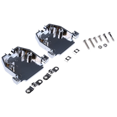 MH Connectors MHCCOV-MP Series ABS D Sub Backshell, 25 Way, Strain Relief