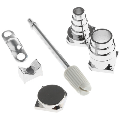 MH Connectors MHDSSK-T/M Series ABS Angled, Straight D Sub Backshell, 9 Way, Strain Relief