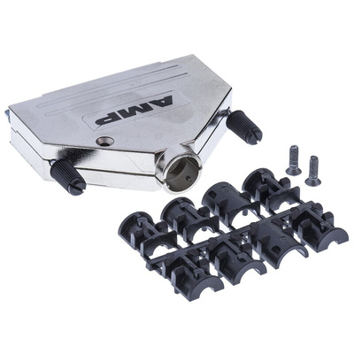 TE Connectivity ADK Series Zinc D Sub Backshell, 37 Way, Strain Relief