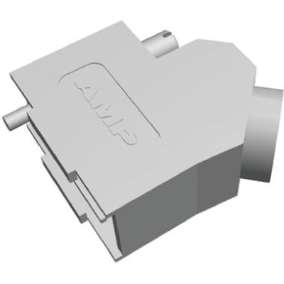 TE Connectivity ADK Series Zinc Angled D Sub Backshell, 9 Way, Strain Relief