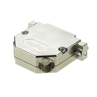 TE Connectivity Amplimite HD-20 Series GD-Zn Angled D Sub Backshell, 25 Way