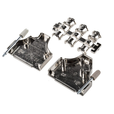 MH Connectors MHDM35 Series Zinc Angled D Sub Backshell, 25 Way, Strain Relief