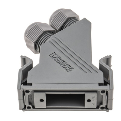 Phoenix Contact VS-15SET-STD Series Polyamide 45 ° D Sub Backshell, 15 Way
