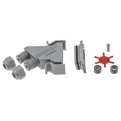 Phoenix Contact VS-15SET-STD Series Polyamide 45 ° D Sub Backshell, 15 Way