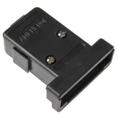 Amphenol ICC Polymer Angled, Straight D Sub Backshell, 15 Way