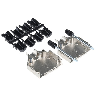 ASSMANN WSW AMET Series Zinc D Sub Backshell, 15 Way, Strain Relief