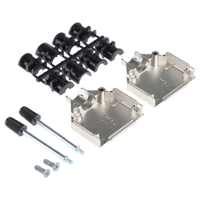 ASSMANN WSW AMET Series Zinc D Sub Backshell, 15 Way, Strain Relief