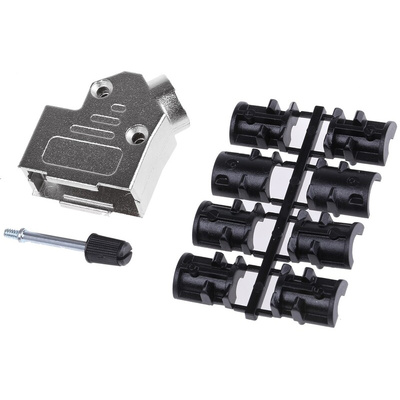 ASSMANN WSW AMET Series Zinc Angled D Sub Backshell, 9 Way