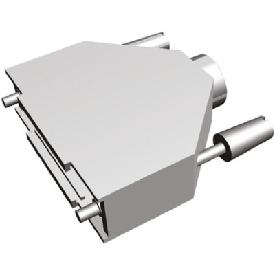 TE Connectivity ADK Series Zinc D Sub Backshell, 25 Way, Strain Relief