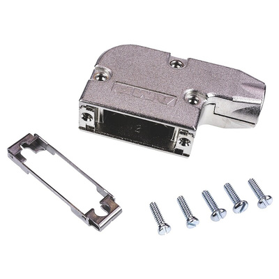 TE Connectivity AMPLIMITE Series Zinc Right Angle D Sub Backshell, 15 Way