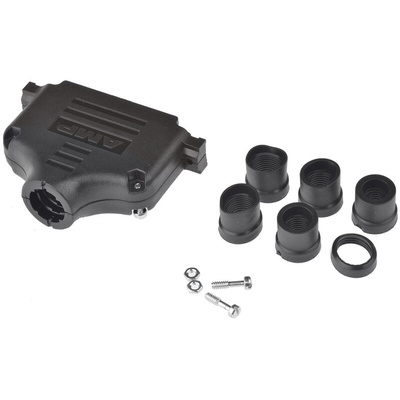 TE Connectivity AMPLIMITE Series ABS D Sub Backshell, 37 Way