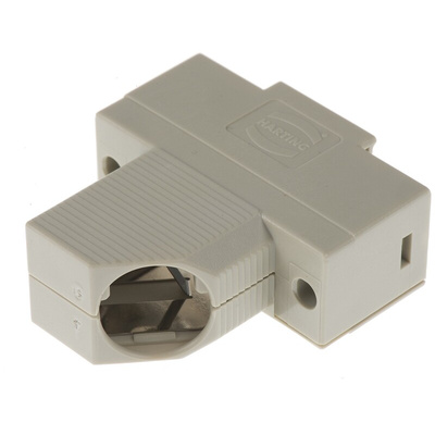 Harting D-sub Series Polymer Right Angle D Sub Backshell, 15 Way, Strain Relief