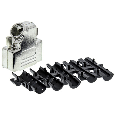 HARTING D-sub Series Metal Right Angle D Sub Backshell, 15 Way