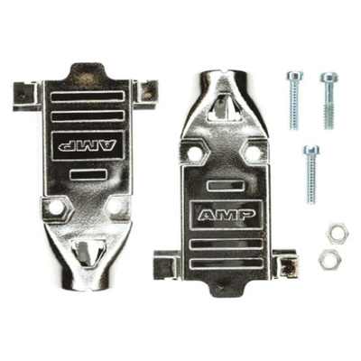 TE Connectivity AMPLIMITE Series Metal Plated Plastic D Sub Backshell, 9 Way