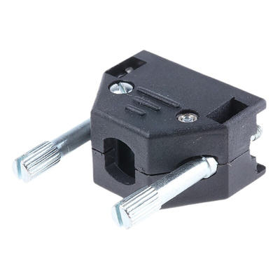 MH Connectors MHED Series ABS D Sub Backshell, 9 Way, Strain Relief