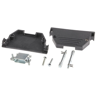 MH Connectors MHED Series ABS D Sub Backshell, 37 Way, Strain Relief