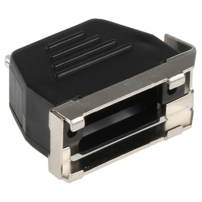 MH Connectors MHED Series Thermoplastic Angled, Straight D Sub Backshell, 9 Way, Strain Relief