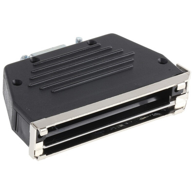 MH Connectors MHED Series Thermoplastic Angled, Straight D Sub Backshell, 37 Way, Strain Relief