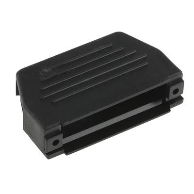 MH Connectors MHED Series Thermoplastic Angled, Straight D Sub Backshell, 25 Way, Strain Relief