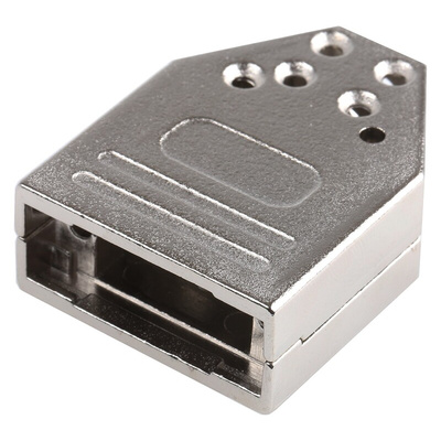 MH Connectors MHDTZI Series Zinc D Sub Backshell, 9 Way, Strain Relief
