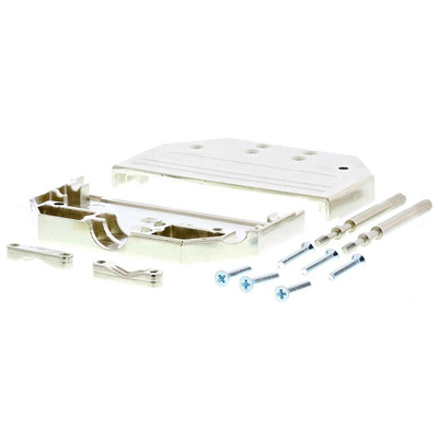 MH Connectors MHDTZI Series Zinc D Sub Backshell, 37 Way, Strain Relief
