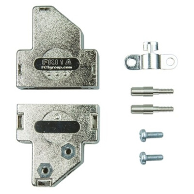 FCT from Molex FKI Series PET Angled D Sub Backshell, 9 Way