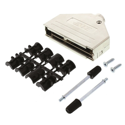TE Connectivity ADK Series ABS D Sub Backshell, 37 Way, Strain Relief
