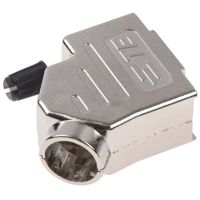 TE Connectivity ADK Series ABS 45 ° D Sub Backshell, 9 Way, Strain Relief